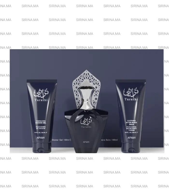 coffret-set-turathi-blue-afnan Coffret Set Turathi Blue Afnan Pour Homme Meilleur Prix Au Maroc