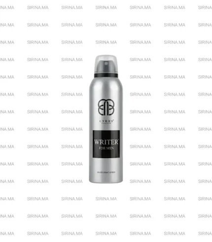 Cyrus Parfums Writer Men Deodorant Spray 200ml Prix Au Maroc