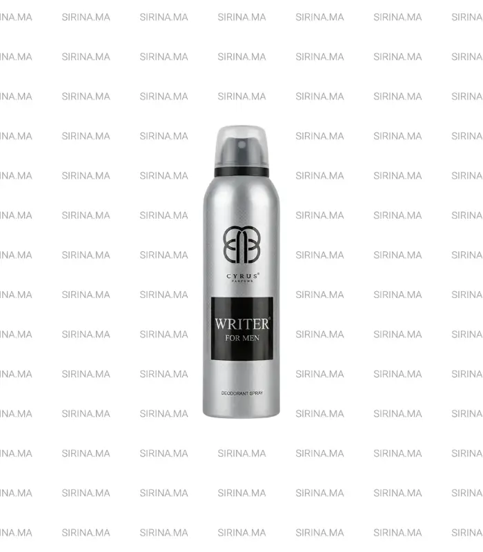 cyrus-parfums-writer-for-men-deodorant-spray Cyrus Parfums Writer Men Deodorant Spray 200ml Prix Au Maroc